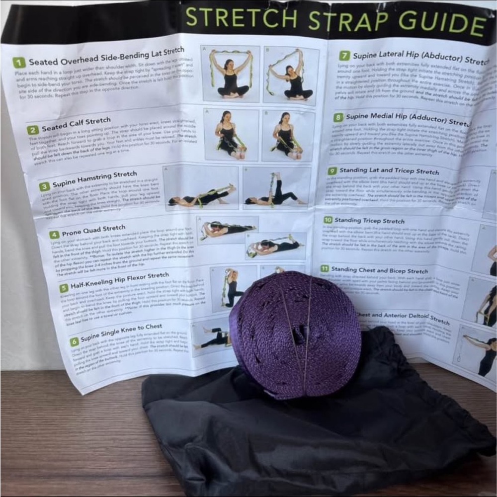 Yoga strap stretch straps for physical therapy